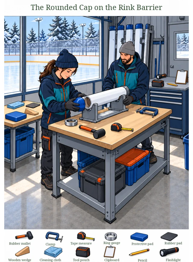 The Rounded Cap on the Rink Barrier colorful hidden picture puzzle preview