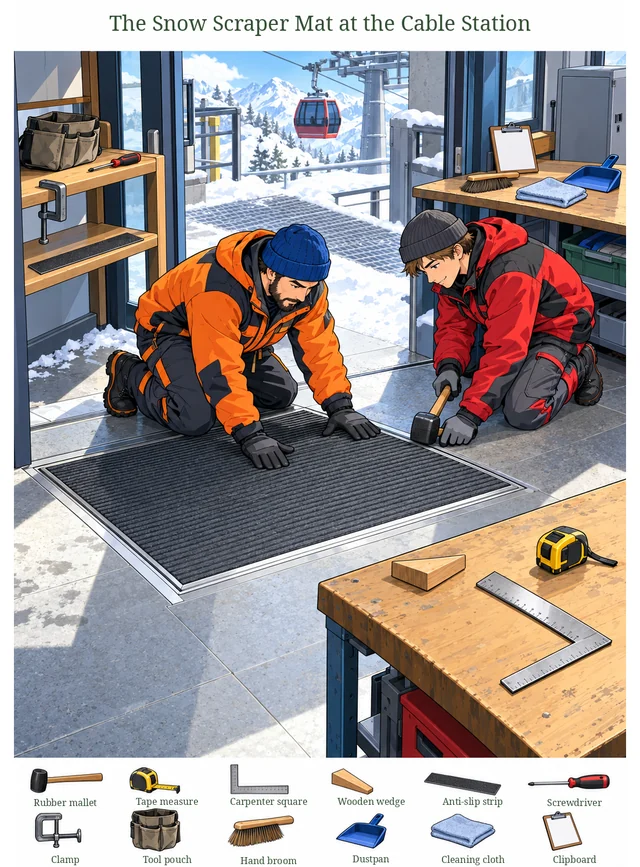 The Snow Scraper Mat at the Cable Station colorful hidden picture puzzle preview