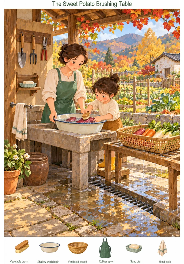 The Sweet Potato Brushing Table colorful hidden picture puzzle preview