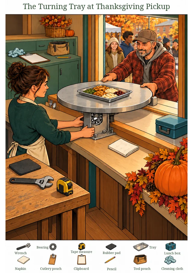 The Turning Tray at Thanksgiving Pickup colorful hidden picture puzzle preview