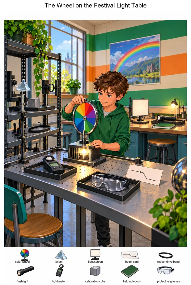 The Wheel on the Festival Light Table colorful hidden picture puzzle preview