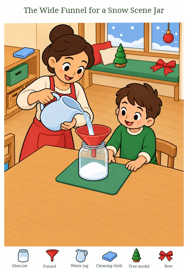 The Wide Funnel for a Snow Scene Jar colorful hidden picture puzzle preview