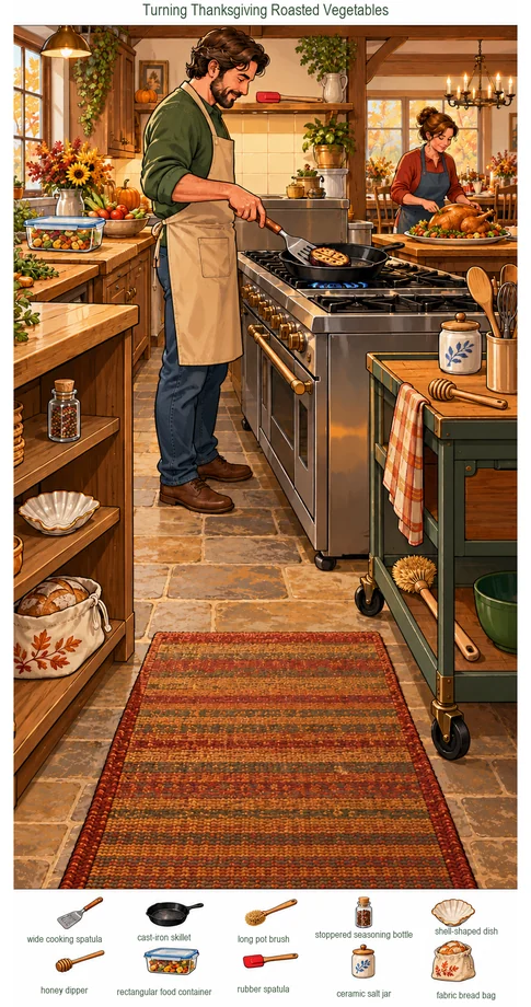 Turning Thanksgiving Roasted Vegetables colorful hidden picture puzzle preview