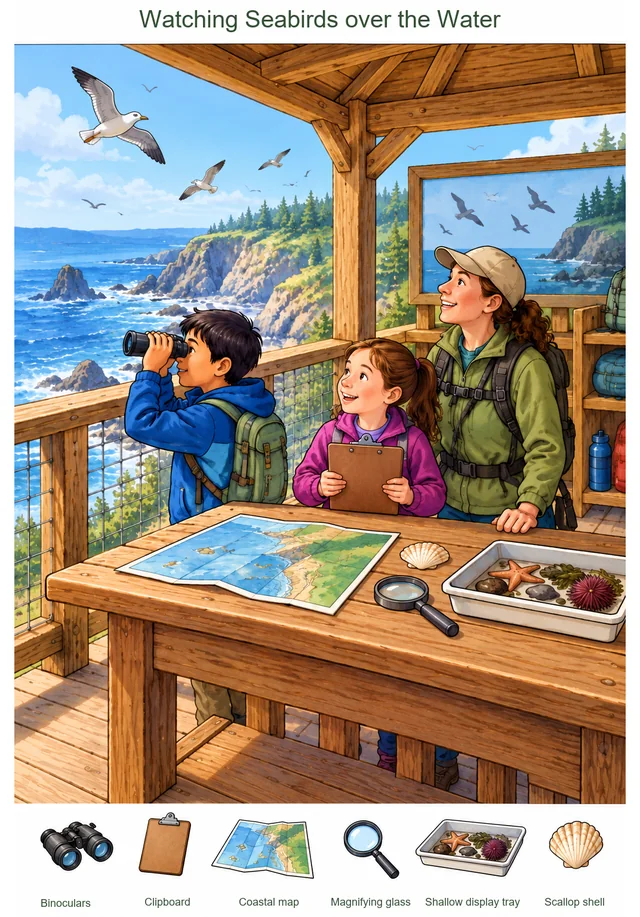 Ocean & Seashore hidden picture puzzle preview